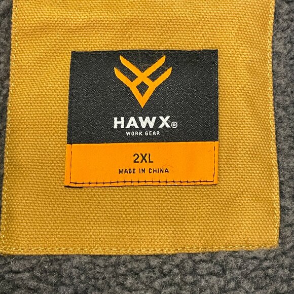 HAWX Men's Khaki Canvas Faux Sherpa Lined Work Vest, Light Brown/Tan - 2XL - Picture 9 of 16